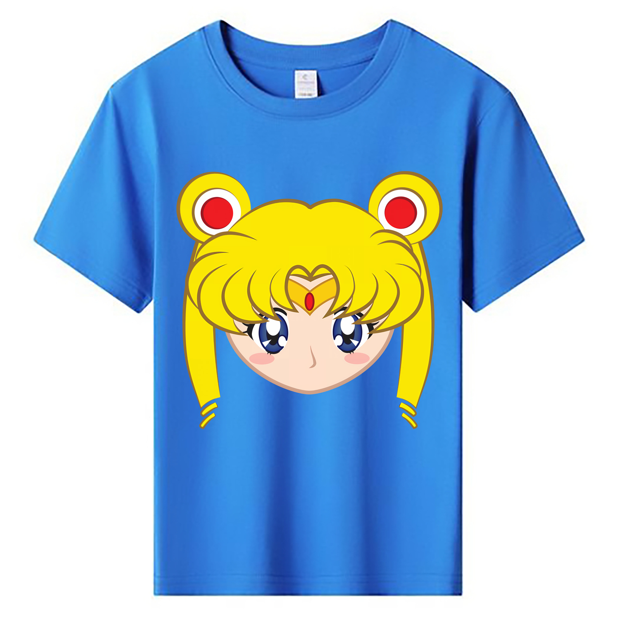 （画像用） 美少女戦士セーラームーン 月野 うさぎ つきの うさぎ Sailor Moon Tsukino Usagi 綿100％キッズTシャツ（フロントプリント）